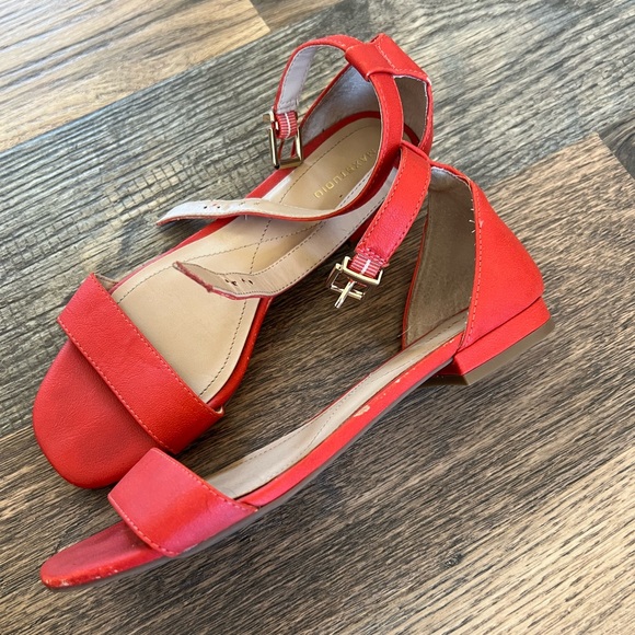 Max Studio Cherry Red Summer Sandals - Picture 4 of 4